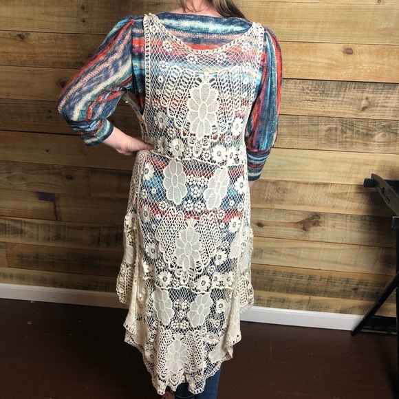 Crochet Lace boho style Cardigan - Picture 2 of 8